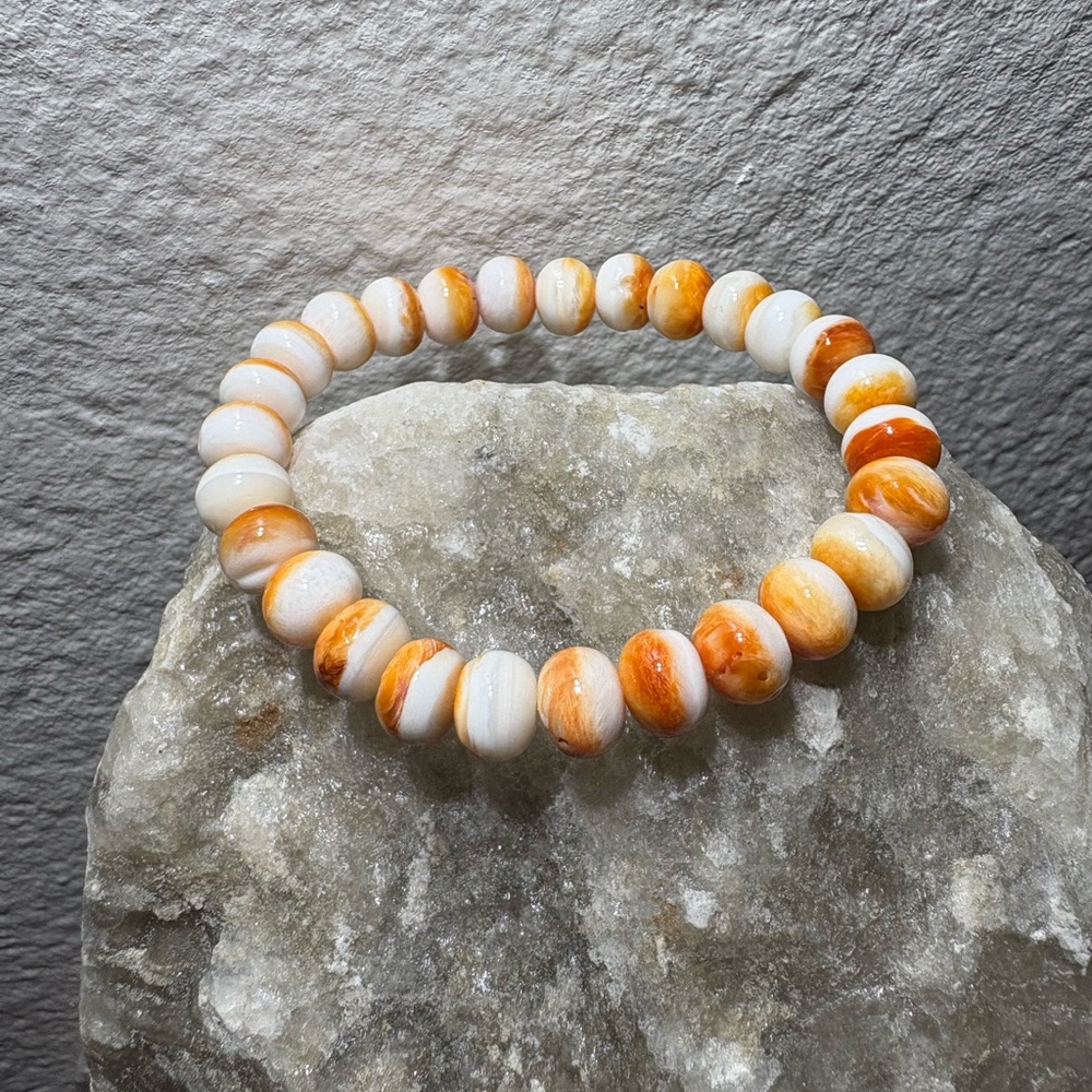 Orange Spiny Oyster Bracelet